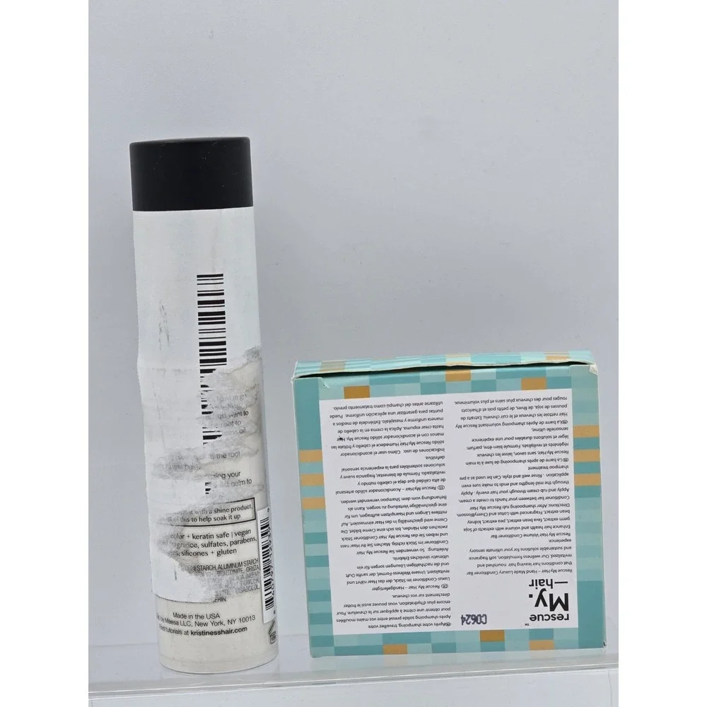 2 Lot Of Kristin‎ Ess Dry Shampoo Powder+ Rescue My Hair Volume Conditioner Bar